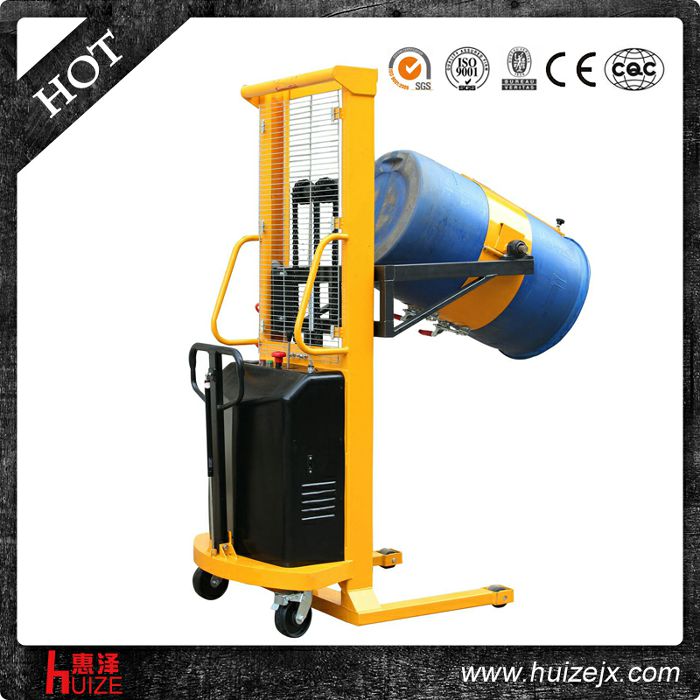 半電動多功能油桶車（單門架，夾塑桶）2