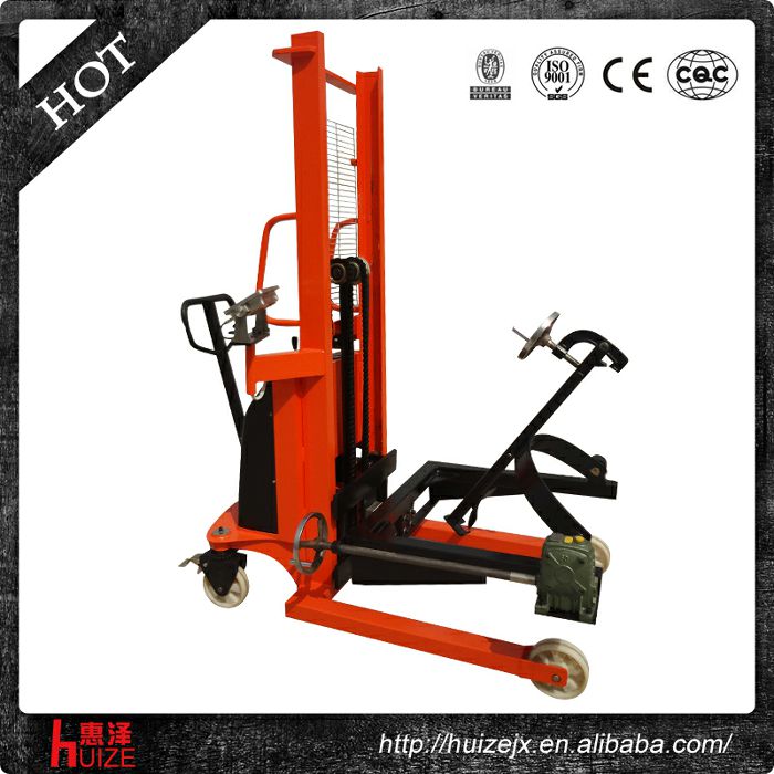 半電動稱重油桶車（夾鐵桶，手搖翻轉(zhuǎn)倒料）2