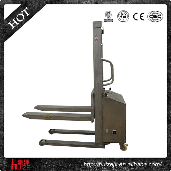 不銹鋼304材質半電動堆高車 不銹鋼304材質半電動堆高車